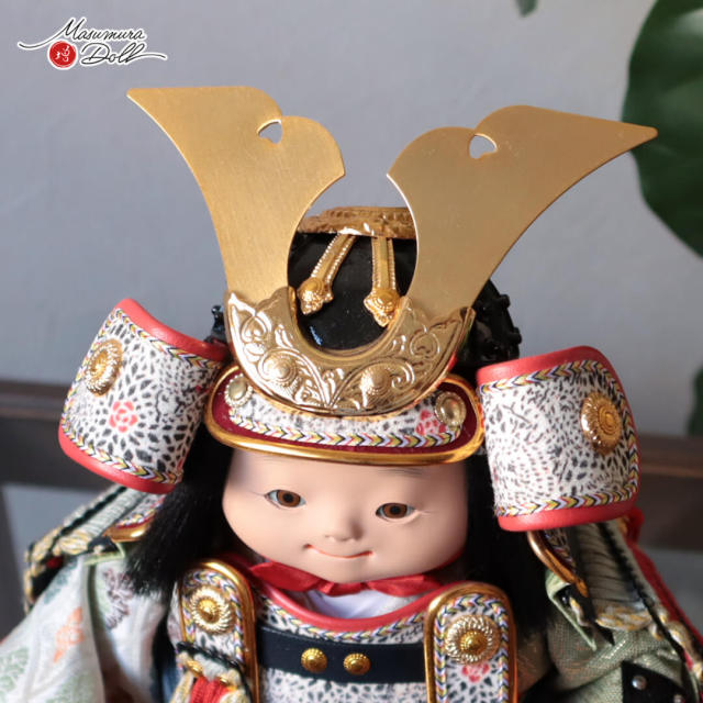 五月人形 子供大将 コンパクト おしゃれ インテリア 兜飾り 5月人形
