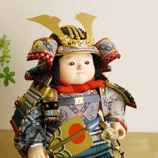 五月人形 幸一光作 鎧着大将「満」 子供大将 5月人形 皐月人形 兜鎧