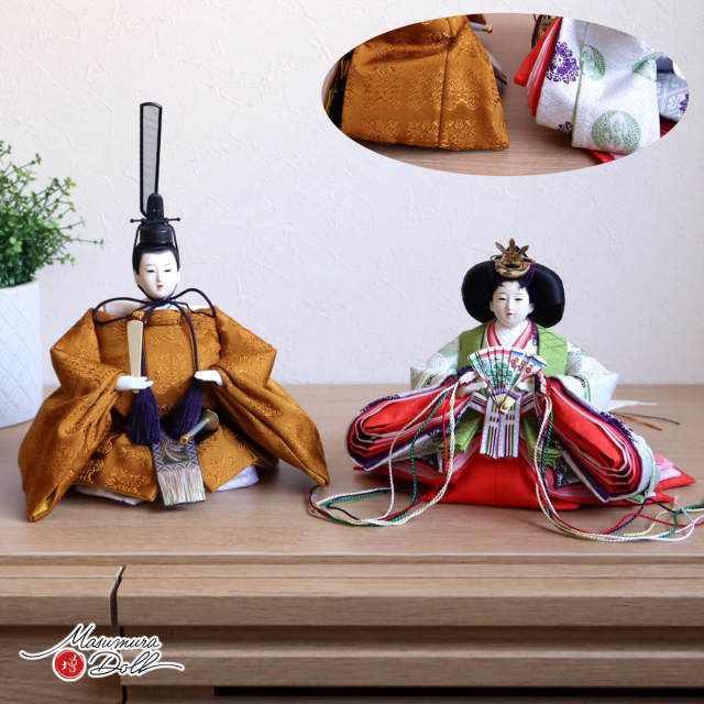 最新作 増村人形店 オリジナル 華峰作 芥子親王 即位 天皇陛下 黄櫨染
