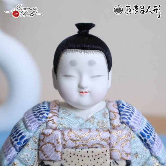 五月人形 ケース飾り 兜 鎧 大将 ケース 鎧着大将 三世・金林真多呂作
