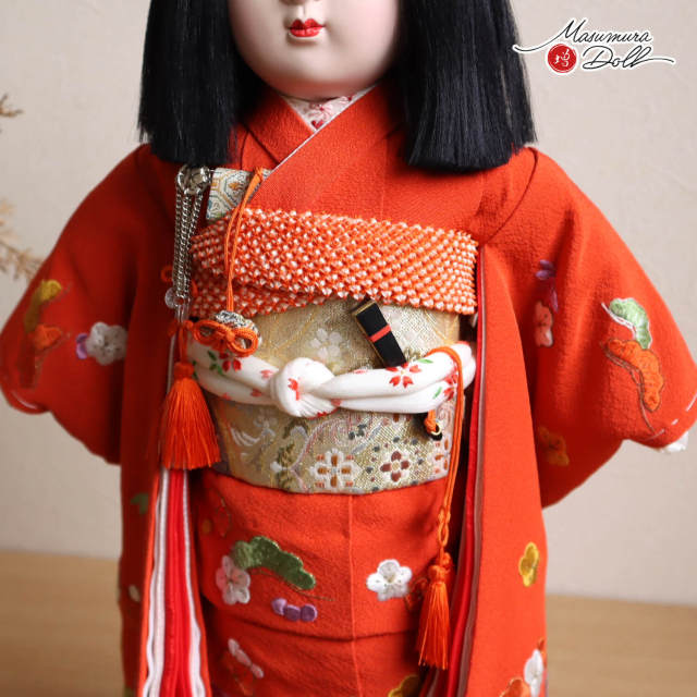 雛人形 | 草木染絞り | ざくろ・茜 | 工房 縫nui