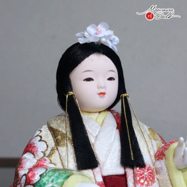 新作 選べる2種類(金彩花、吉祥花) 木目込み人形 予祝 赤ちゃん