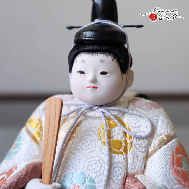 雛人形 新作 幸一光作 木目込 小雪 シリーズ 「しずく」 正絹西陣織