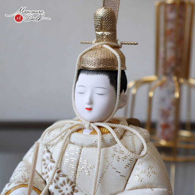 伝統工芸士 木村一秀作 甲州印伝 オリジナル 桃山雛 ラメ屏風「金銀花