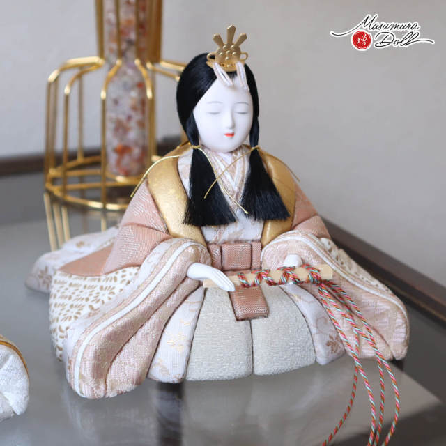 新作 伝統工芸士 木村一秀作 甲州印伝 オリジナル 桃山雛 済美箔屏風