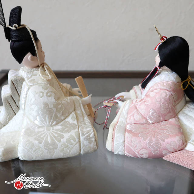 雛人形 新作 伝統工芸士 木村一秀作 舞菊雛 小葵文(こあおいもん) 京