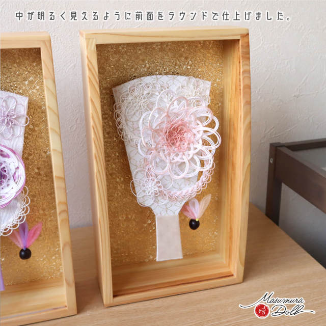 選べる2種類 新作 ラウンドケース 檜 アクリルケース 壁掛け対応 6号