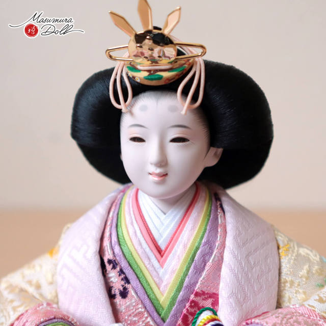 雛人形　お雛様 Flower Girl のあ雛｜親王飾り45cm｜刺繍が綺麗｜おしゃれなお顔