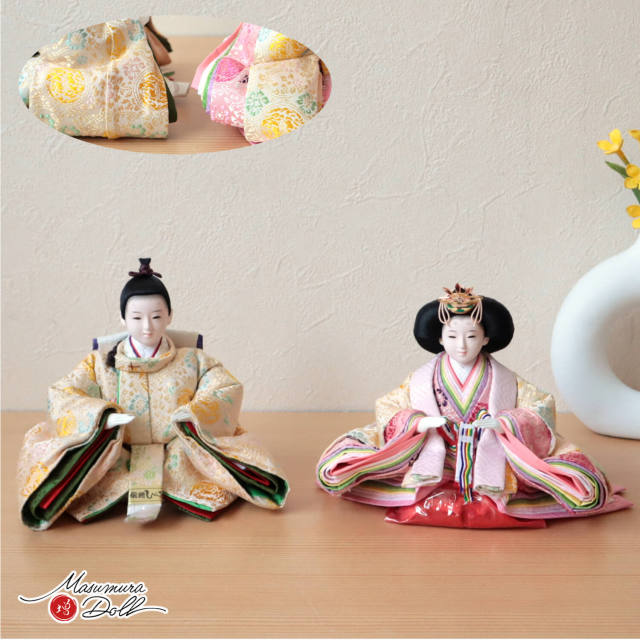 雛人形　お雛様 名入れ木札無料】 【送料無料】 玉雛人形 桜盛 3号 台・敷物・立札