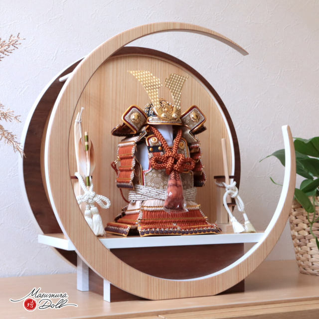 五月人形 鎧 コンパクト おしゃれ インテリア 兜飾り 全身 奉納 奉納鎧