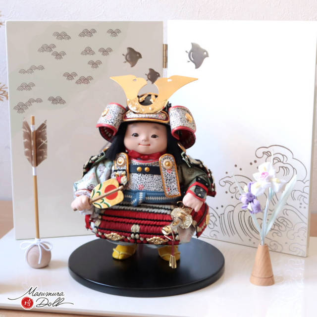五月人形 子供大将 コンパクト おしゃれ インテリア 兜飾り 5月人形
