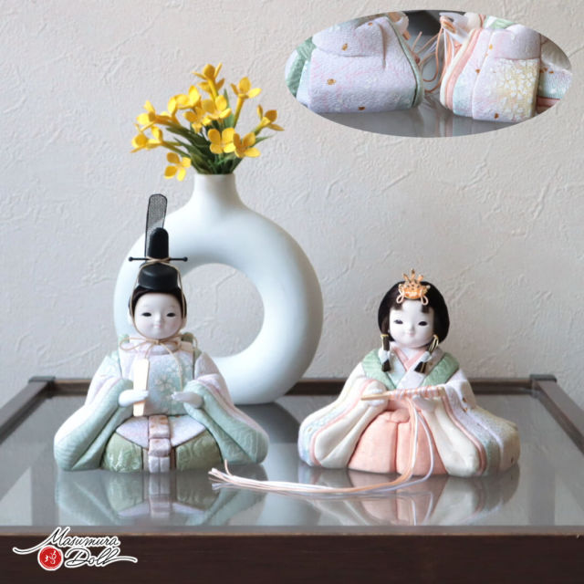 おひなさま レトロ 木目込み C.R.E.A.M（クリーム） 雛人形 コンパクト モダン おしゃれ インテリア