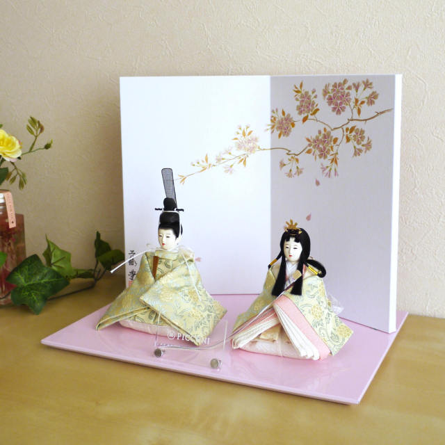 雛人形 小西実作 PICCONI 結-ゆい- Rinおさげ髪 京製正絹西陣織 京製