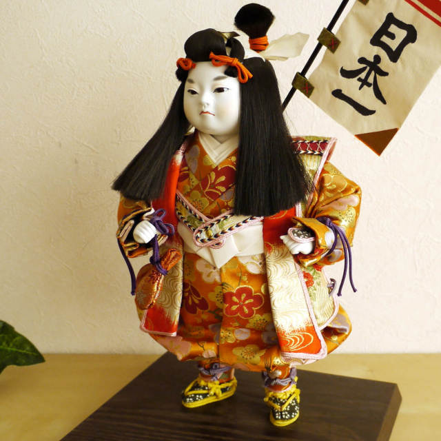 京都 片岡光春作 頭作家 西本左京 桃太郎【一点物】増村人形店 五月  