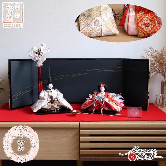 全長80ⅽⅿ市松人形幕末高級武士江戸縮緬ビスクドール爪切り