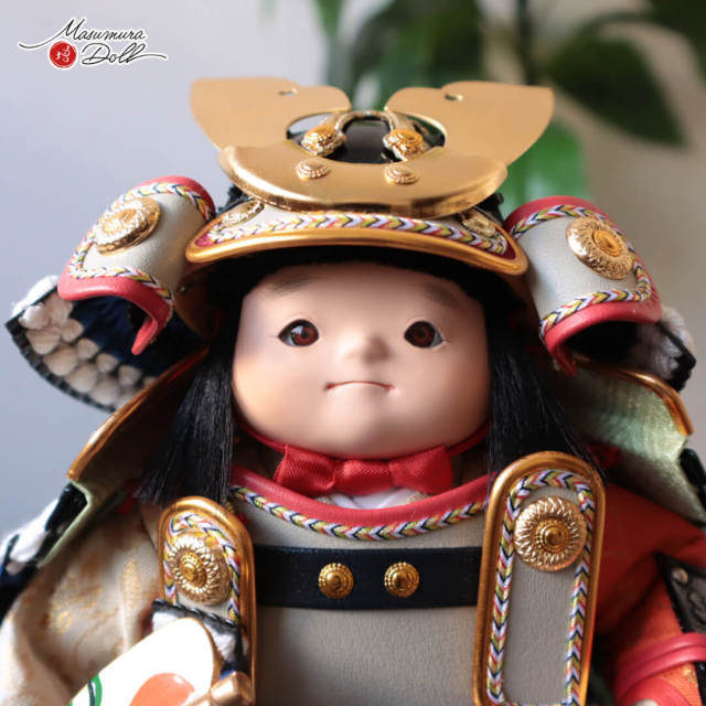 五月人形 子供大将 コンパクト おしゃれ インテリア 兜飾り 5月人形 端午の節句 幸一光 月 増村人形店 MMN3565