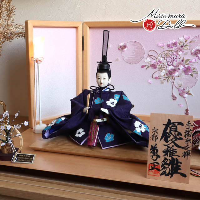 京都 尊正作 11番 京友禅 手描手描き京友禅 モダン椿 ヒノキ枠屏風 本