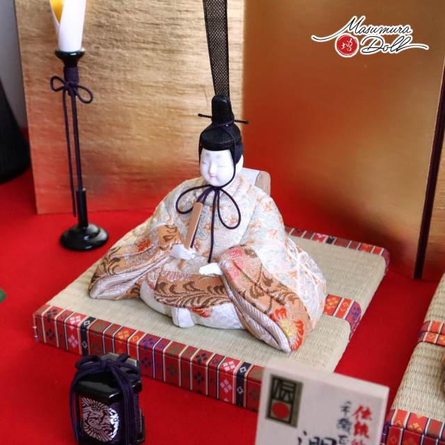 三世・金林真多呂作 伝統的工芸品 京都西陣織【手織正絹】「潤葉雛」二