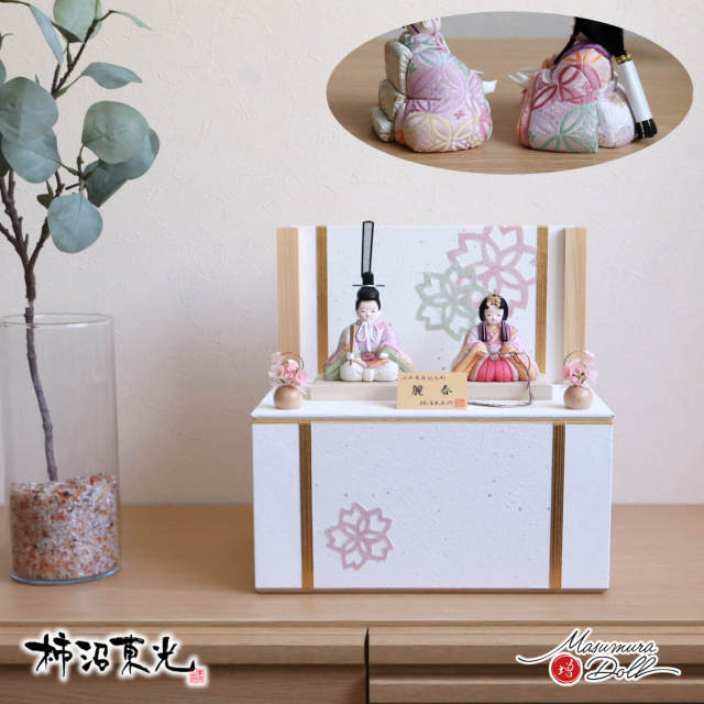 新作 伝統工芸士 柿沼東光作 「麗春」 西陣織金襴 七宝柄 有職 共柄 桜 