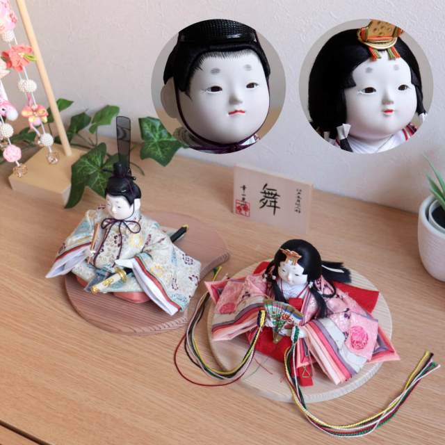 雛人形 幸一光作 「舞」大嶋金襴謹製 正絹西陣織 鳳凰丸 国産杉製月飾台(大) 増村人形店 10001289