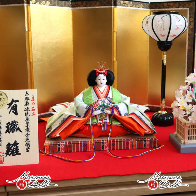 【未使用】明山窯　雛人形　ひな祭り 朧月夜 楽天市場】【錦彩 みやび段飾り雛（三段飾り・5人飾り）】立て
