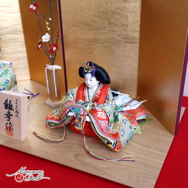 平安雛幸作 京十二番 柳サイズ 正絹西陣織 龍村美術織物 7号 済美箔