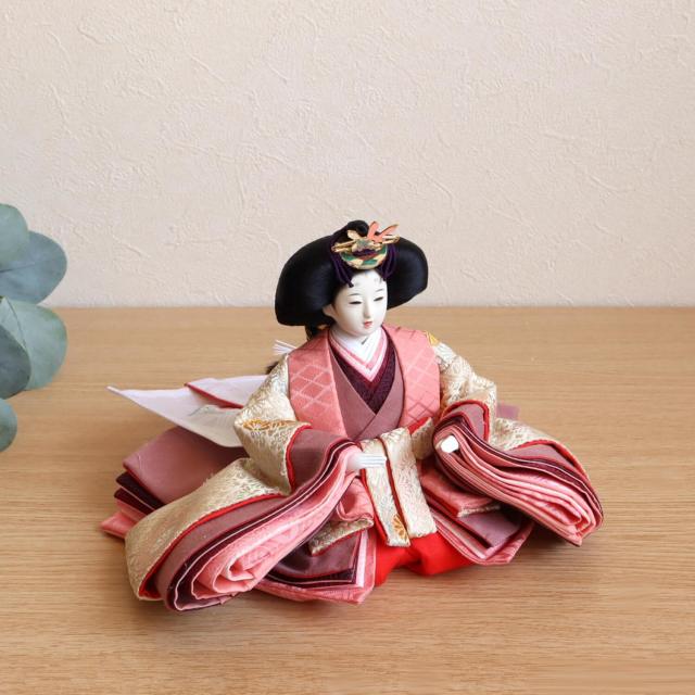 雛人形 伝統工芸士・清水光雲監修 春光作 25号 芥子 正絹西陣織 有職雛