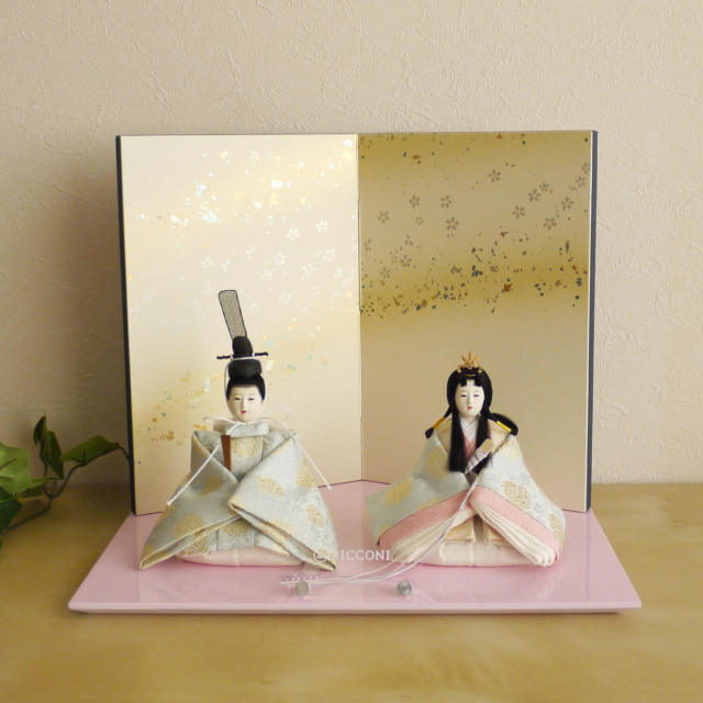 雛人形 小西実作 PICCONI 葵-あおい- Rinおさげ髪 京製正絹西陣織 北村