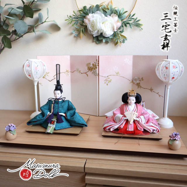 増村限定品】京都・二世 三宅玄祥作 11番 正絹西陣織 瑠璃色 桐
