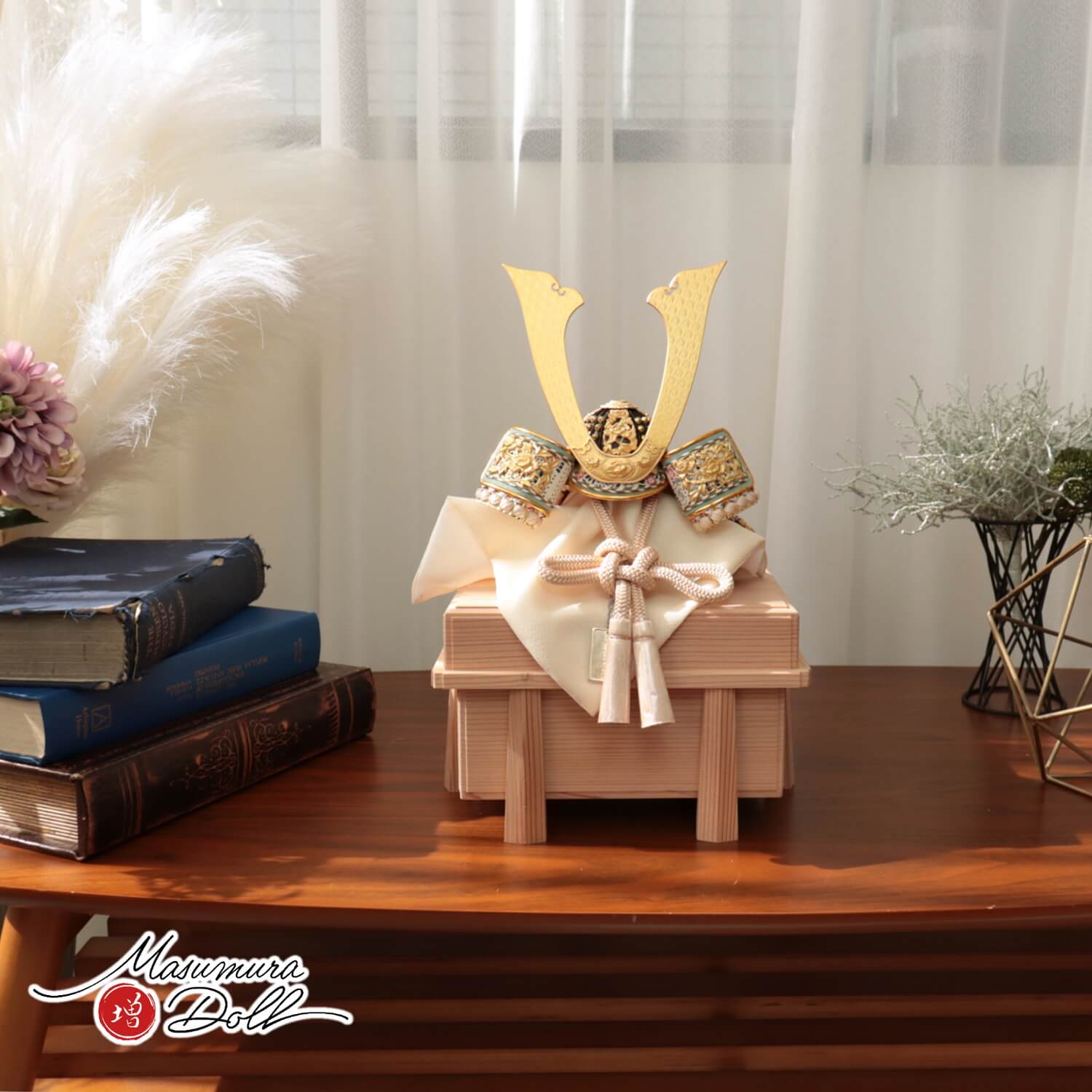 五月人形 伝統工芸士 京北野・平安武久作 京8号 淡茶色糸金小札国産杉唐櫃飾り・京製京甲冑 昨年実店舗早期完売商品  京甲冑 5月人形 皐月人形 兜鎧飾り 鎧兜飾り 増村人形店 awabkts