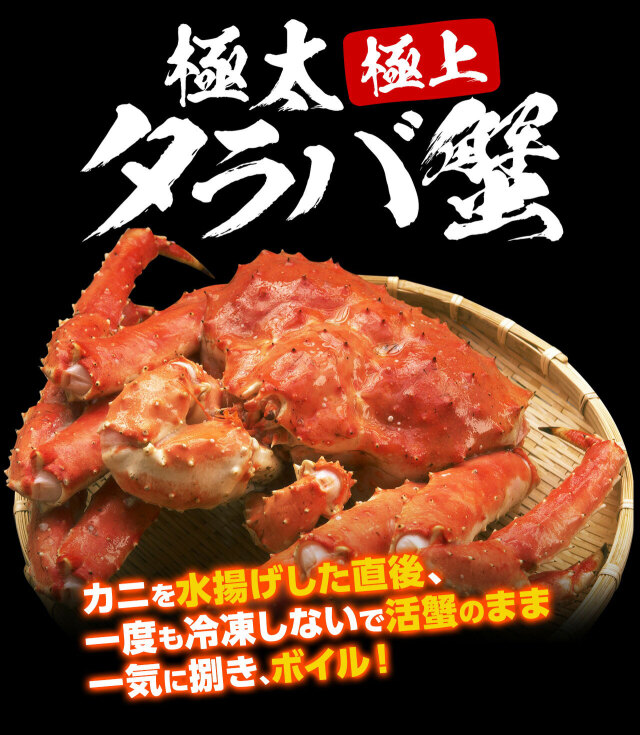 特大タラバ蟹/足1.8kg（総重量2kg）