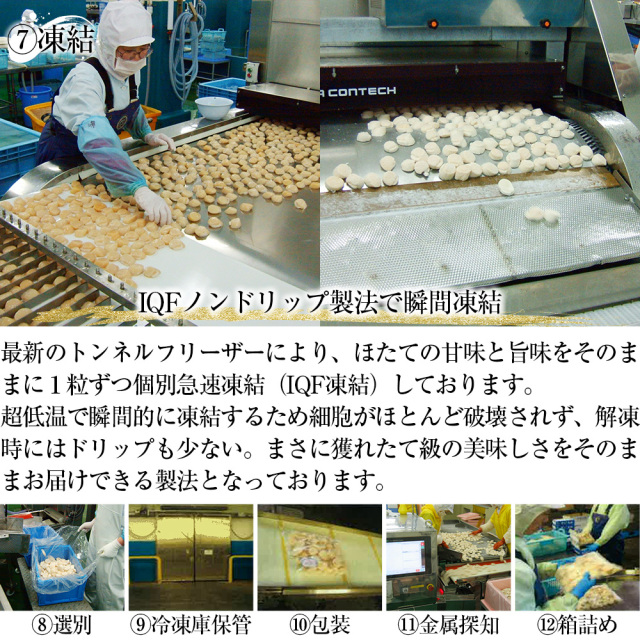 41粒～50粒前後】口の中でとろける肉厚なホタテ貝柱。良質素材でお刺身