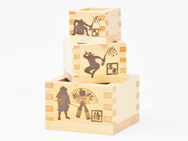 三つ組枡／海外向け】JAPANESE to MASU