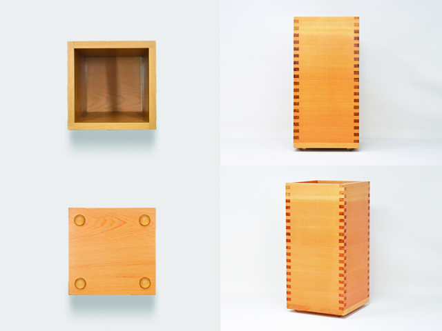 結露しにくい！新しい和と洋の癒合】木製 枡のワインクーラー