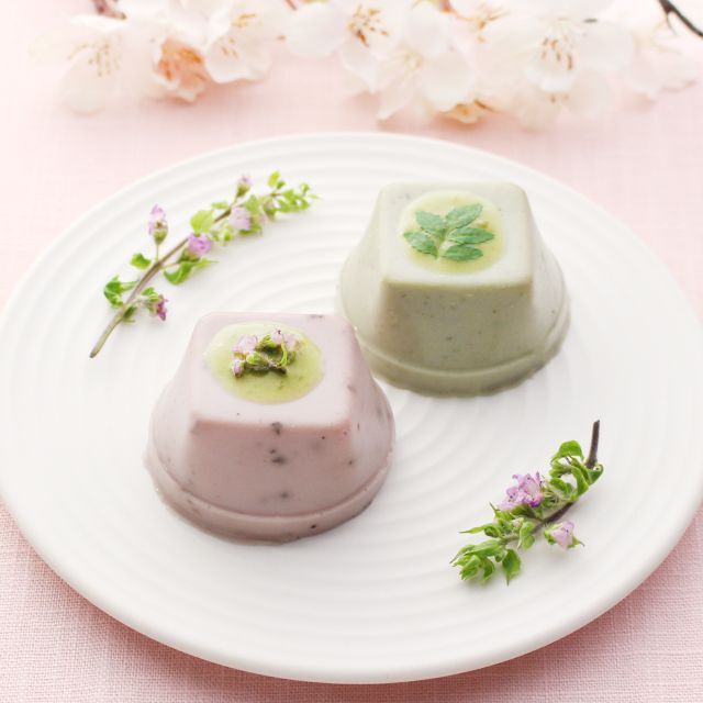 春の胡麻豆腐2種