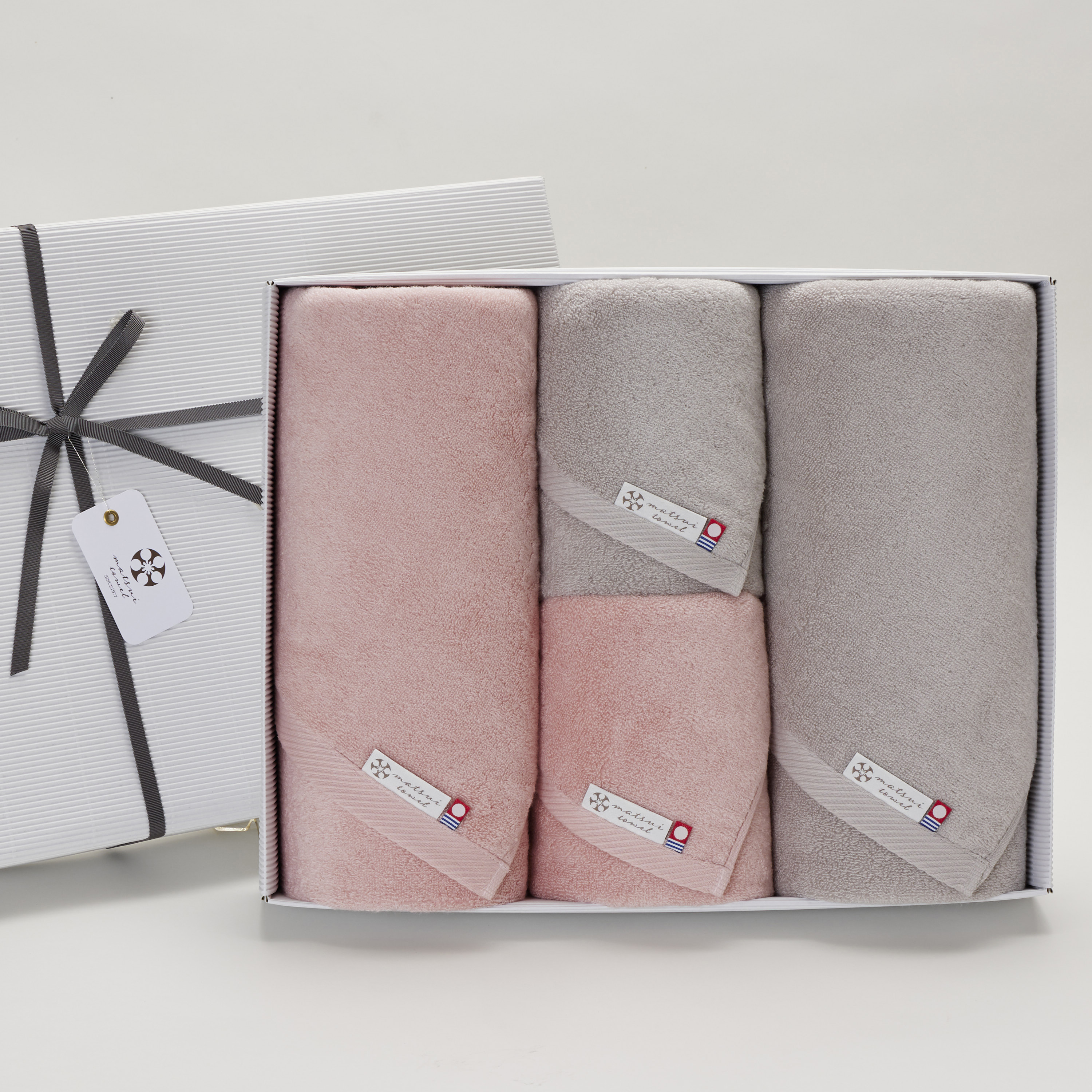 【ギフトセット】lumiere（リュミエール）バスタオル2枚+フェイスタオル2枚  今治 タオルギフト