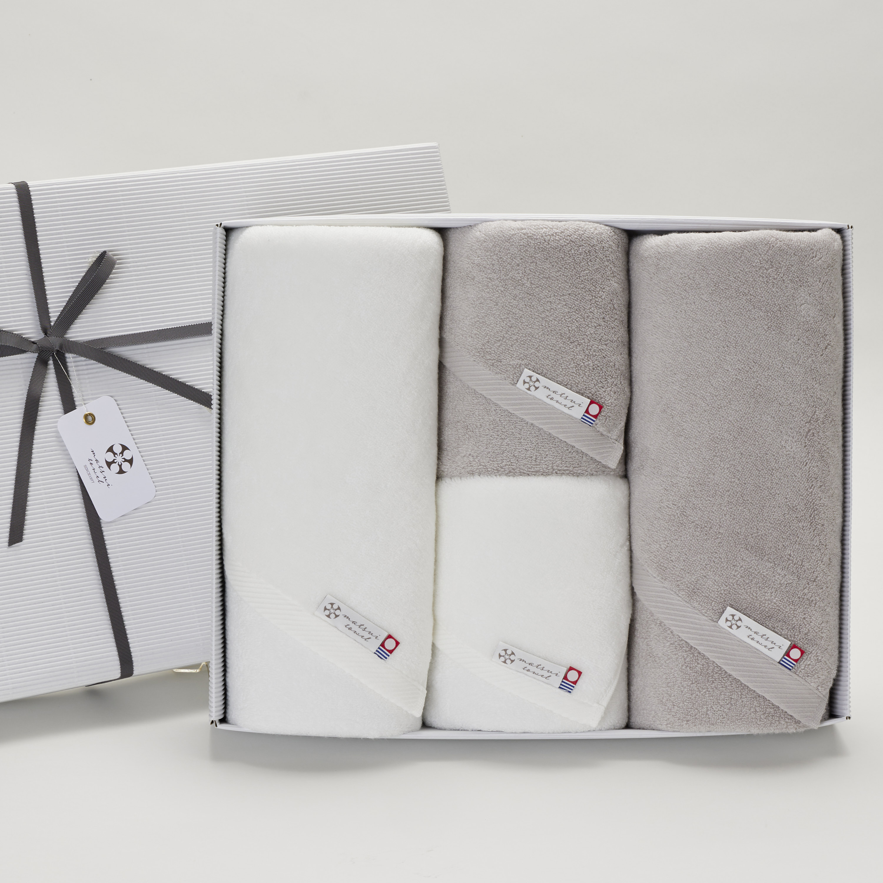 【ギフトセット】lumiere（リュミエール）バスタオル2枚+フェイスタオル2枚  今治 タオルギフト