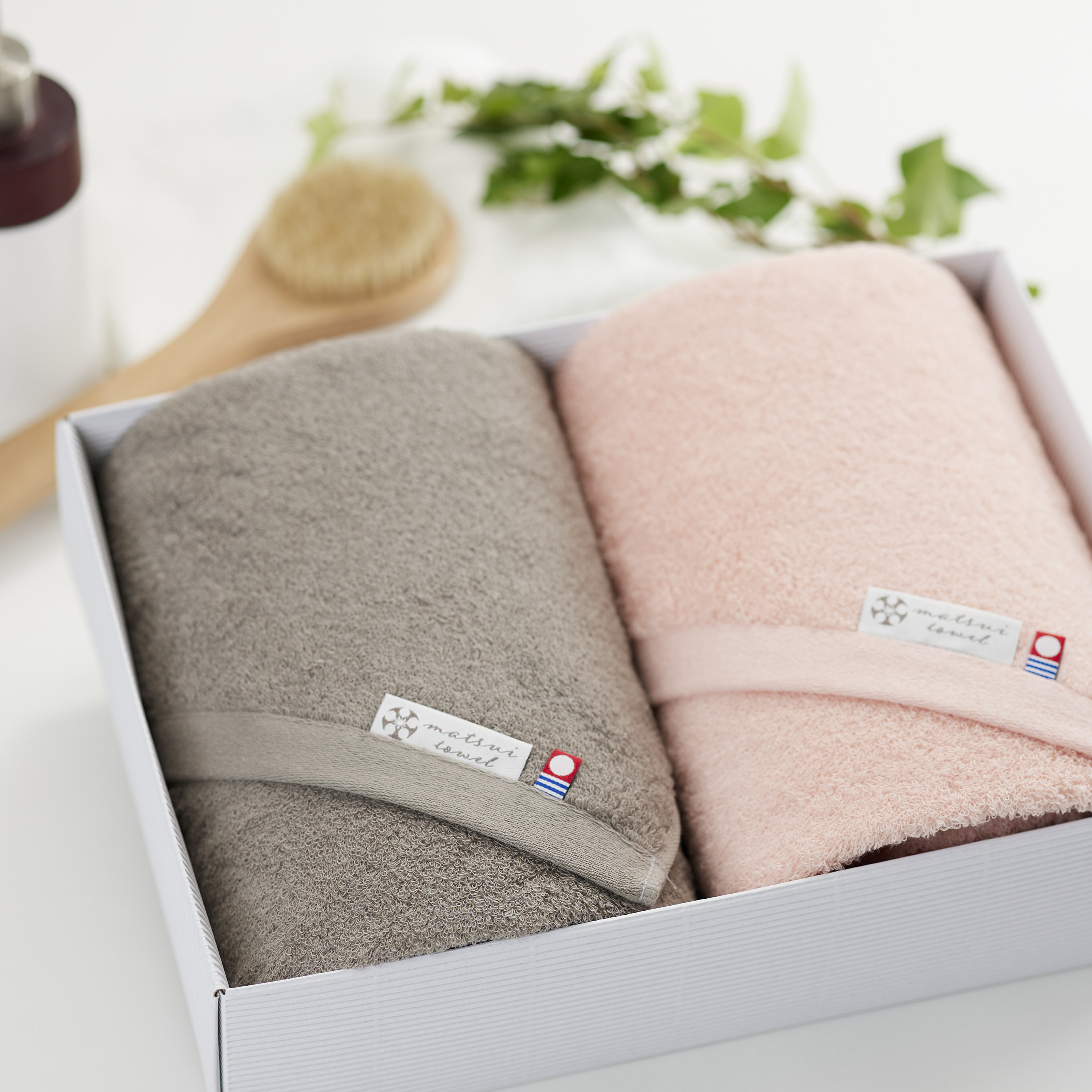 【ギフトセット】cherie バスタオル2枚　おすすめ2色セット