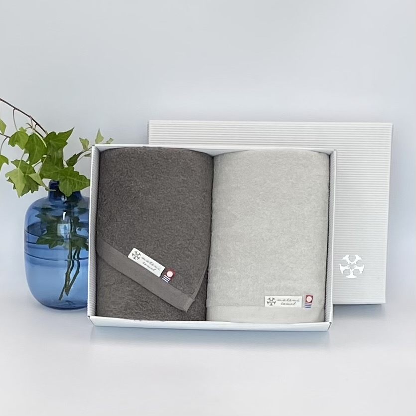 【ギフトセット】cherie  バスタオル2枚　おすすめ2色セット