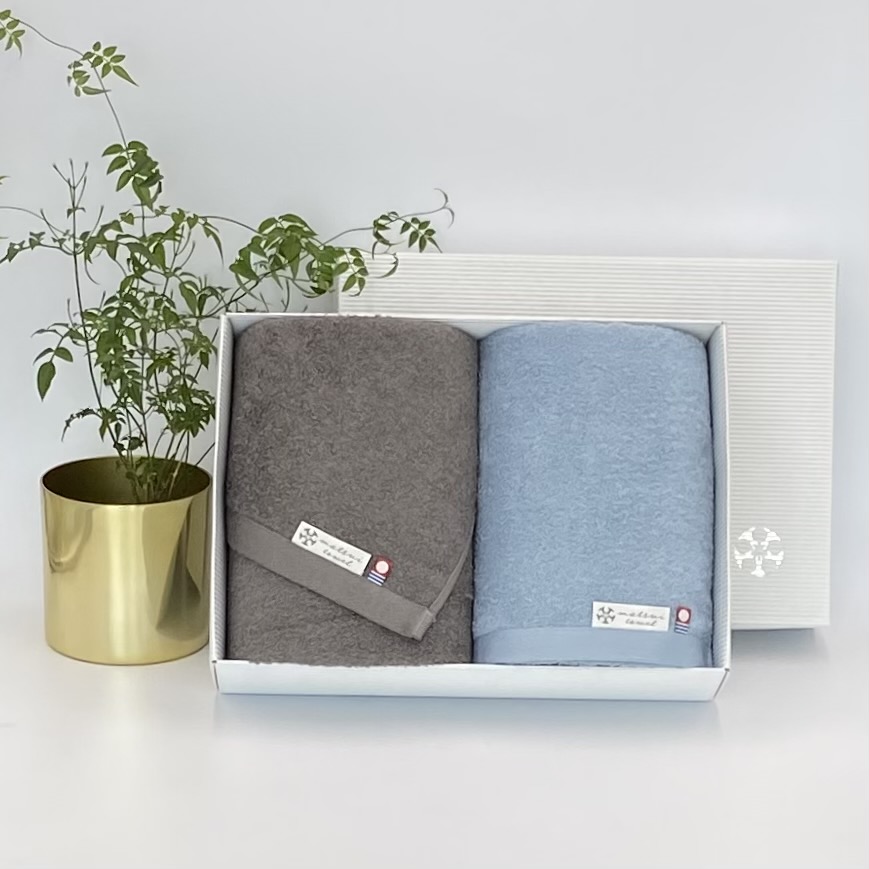 【ギフトセット】cherie バスタオル2枚　おすすめ2色セット