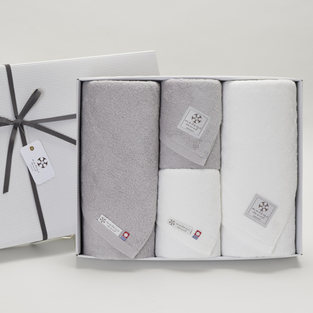 【ギフトセット】Beaute (ボーテ) バスタオル2枚＋フェイスタオル2枚 おすすめ2色セット 今治タオルギフト