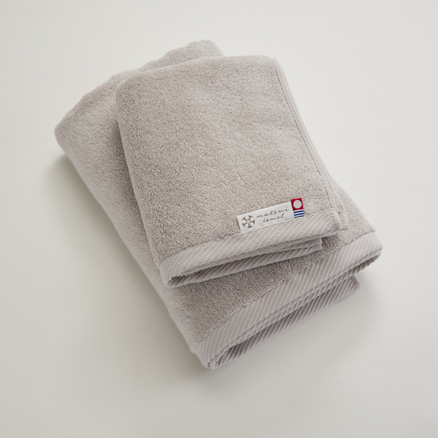 Lumiere  《色を選べるセット》バスタオル1枚+フェイスタオル1枚  今治タオル 厚手 無地 カラー