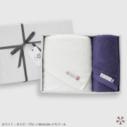 【ギフトセット】Memoire  バスタオル１枚+フェイスタオル１枚 今治タオル