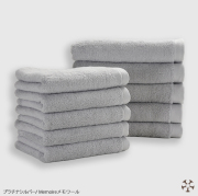【まとめ買いセット】Memoire バスタオル5枚＋フェイスタオル5枚 《同色》