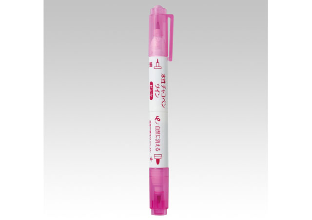 【Ｃｌｏｖｅｒ*クローバー】水性チャコペンツイン＜ピンク　細・太＞