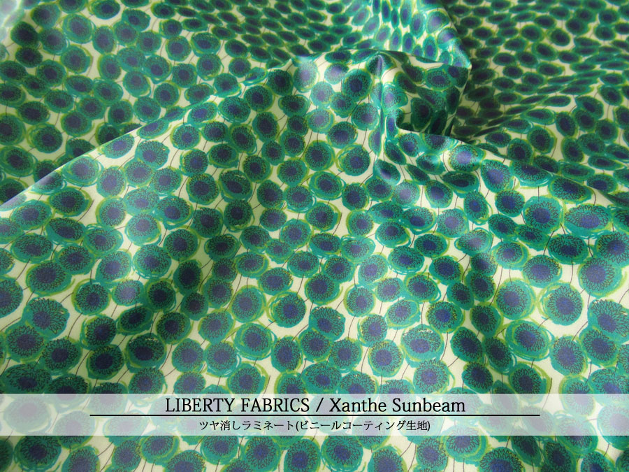 ＬＩＢＥＲＴＹ ツヤ消しラミネート（ビニールコーティング生地）＊≪Xanthe Sunbeam≫(ザンジー・サンビーム)３６３３１５１-YE
