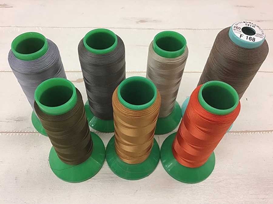 現品処分！縫製工場放出品　中古ミシン糸各種約４００ｇセット