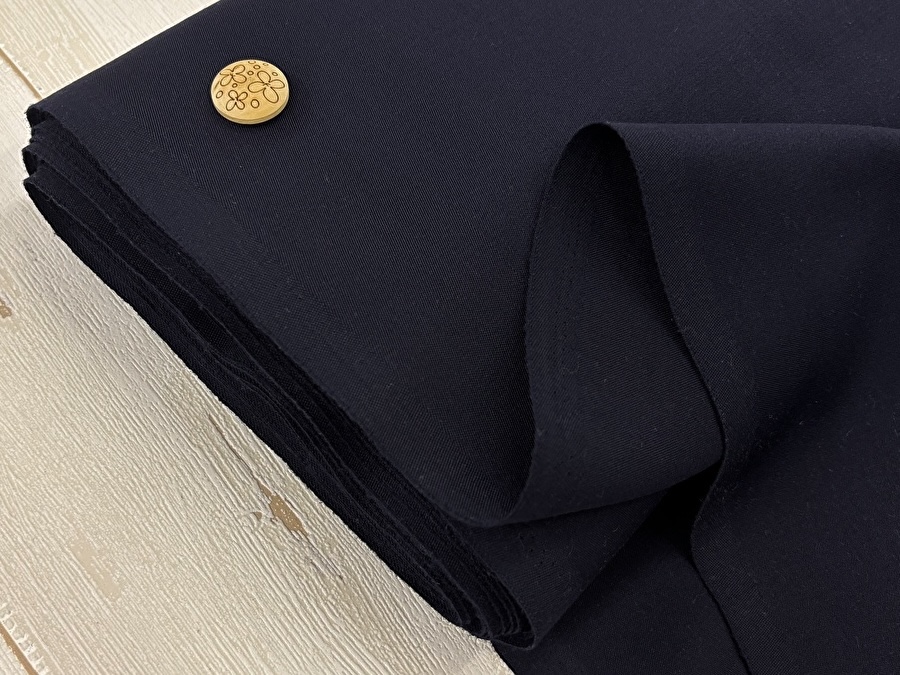 【反売り】  Ｔ／Ｗやわらかクロス　ダークネイビー系[ 幅１５０ｃｍ×約７ｍ巻 ］