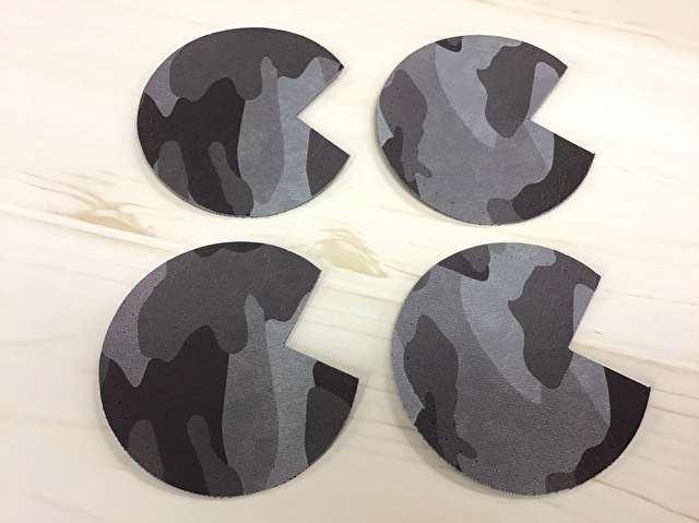 現品処分！ 合皮クラフトシリーズ『 迷彩柄バック持ち手