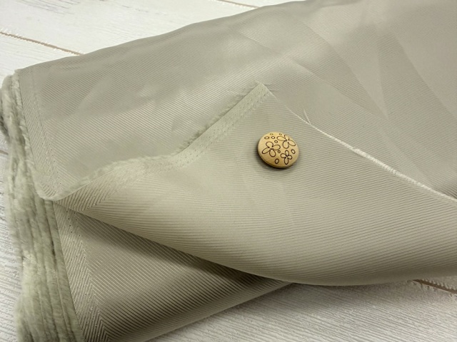 訳あり！【現品処分】  １20ｃｍ幅　キュプラ裏地　グレージュ系[ メーター選択制 ]